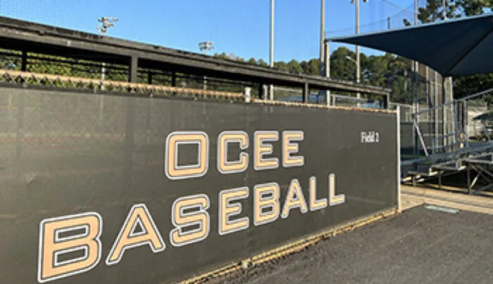 Baseball dugout at Ocee Park