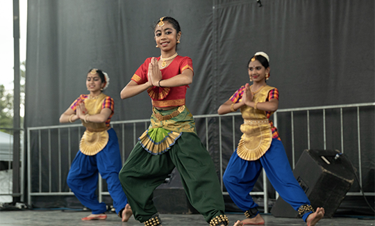 Performers on stage